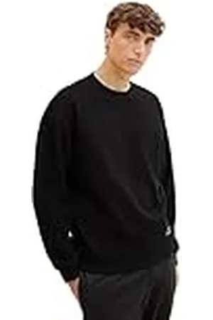 TOM TAILOR 1037611 Sudadera, 29999-Black, S para Hombre