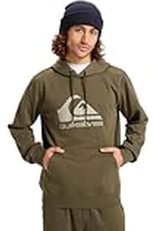 Quiksilver Sudadera de Forro Polar con Capucha para Hombre, Color marrón