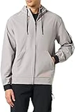 Champion Legacy All Day Active Full Zip Sudadera con Capucha, Gris Piedra, M para Hombre