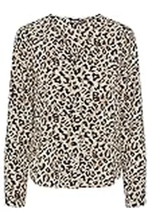 Pieces® Pcnessa LS Noos-Camiseta con Cuello en V Blusas, , M para Mujer