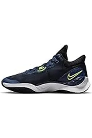 Nike Renew Elevate 3, Sneaker Hombre, Black/Volt-Midnight Navy-White, 40.5 EU