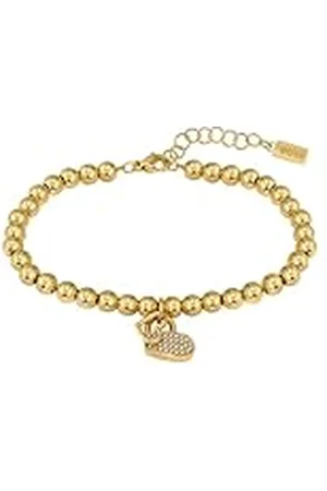 HUGO BOSS Jewelry Pulsera de Cuentas para Mujer Colección BEADS en Oro Amarillo con un Charm de Corazón - 1580287
