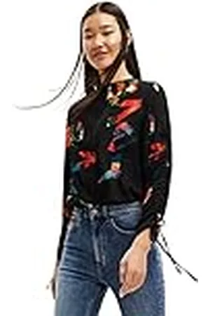 Desigual Blusa de Manga Larga Camiseta, , XS para Mujer
