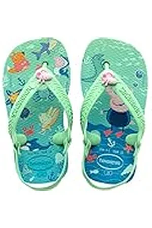 Havaianas Peppa Pig, Chanclas, para Unisex bebé, Jardín Verde, 19 EU