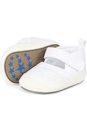 Sterntaler Baby-Ballerina - Patucos y Zapatillas de Estar por casa Bebé-Niños, Color Blanco, Talla 17/18 EU