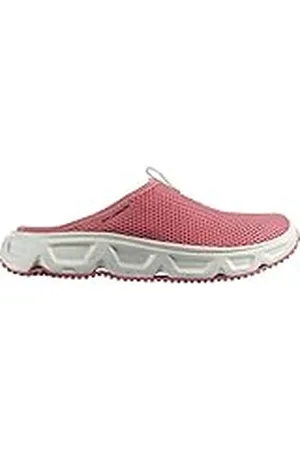 Salomon Reelax Slide 6.0 Zuecos de Recuperación para Mujer, Zancada amortiguada, Comodidad instantánea y duradera, Uso versátil, Tea Rose, 44 2/3