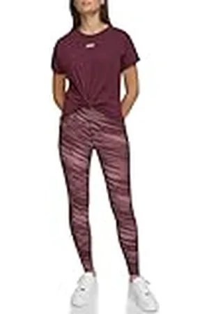 DKNY SPORT Camiseta de Punto Boxy con Logotipo metálico, , M para Mujer