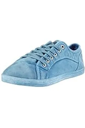 Buffalo Girl 109872 - Zapatillas de Deporte de Tela para Mujer, Color Azul, Talla 38