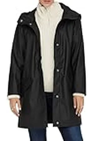 ONLY Onlelisa Raincoat Otw, Chubasquero de Mujer, Negro (Black), M