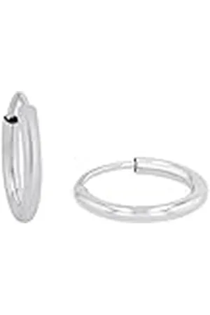Amor Creoles Pendientes de de Ley 925 para Señoras, 1,3 cm, , Viene en Caja de Regalo de Joyería