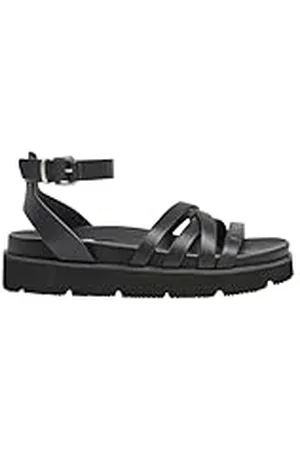 Pepe Jeans Pola Cross Sandalia Mujer, (Black), 7