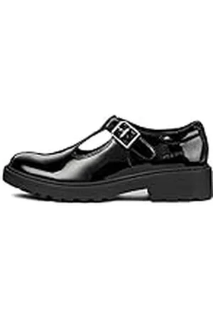 Geox J Casey Girl E, Bailarinas Niñas, Negro (Glossy Black), 36 EU