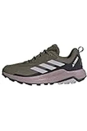 adidas Terrex Anylander Hiking Shoes, Zapatos de Senderismo Mujer, Olive Strata/Silver Dawn/Amber Tint, 44 EU