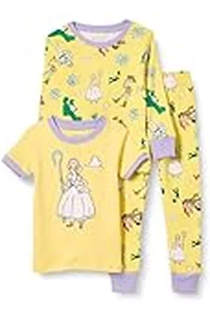 Amazon Disney | Marvel | Star Wars | Princess Pijama ceñido de algodón Bebé Niña, Pack de 3, , 24 Meses