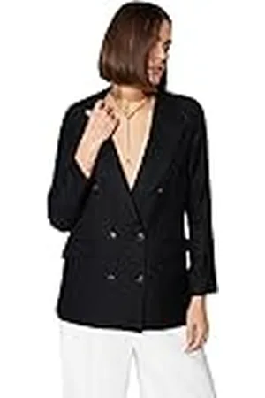 Trendyol Damen Regular Zweireihig Plain Webstoff Blazer Abrigo, , 36 De Las Mujeres