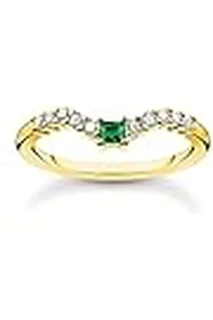 Thomas Sabo Anillo plata chapada en oro TR2398-971-7-52