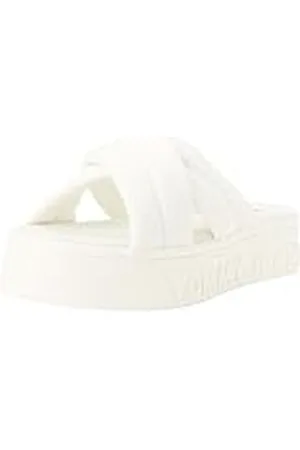 Tommy Hilfiger Sandalias de Verano para Mujer, Blanco (Ecru), 40