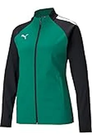 PUMA Mujer Sudadera con capucha, Pepper Green- Black, S