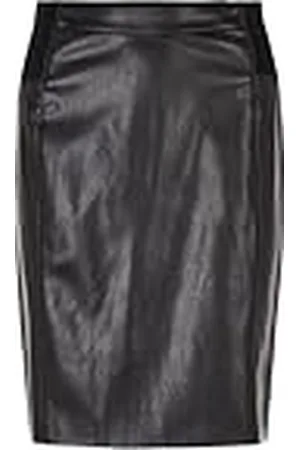VERO MODA Vmbuttersia HW Coated Skirt Noos Falda, , 42 (Talla del Fabricante: Large) para Mujer