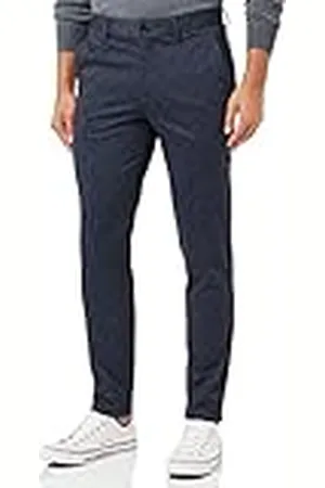 JACK & JONES Jpstmarco Jjphil Nor Navy Blazer Check Pantalones, , 27W x 32L para Hombre