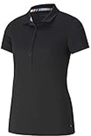 PUMA W Rotation Polo Camiseta, Mujer, Black, L