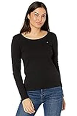 Tommy Hilfiger Camiseta de Manga Larga con Cuello Redondo para Mujer, , M