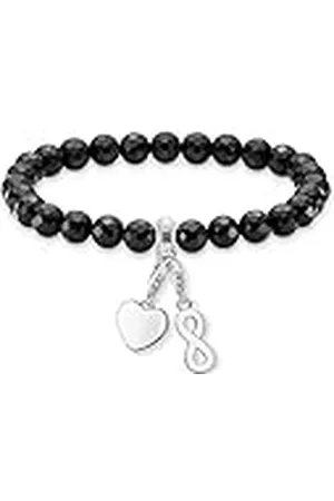 Thomas Sabo Sabo SET0602-840-11-L17,5 - Conjunto de pulsera y colgante de de ley 925 para mujer, 17.5 cm, de ley, Circonita cúbica