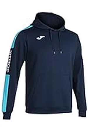 Joma Championship IV - Sudadera con Capucha Hombre, Azul Marino/Verde, L