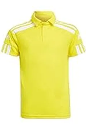 adidas Unisex niños Squadra 21 Polo Shirt, Team Yellow/White, 15-16 Years