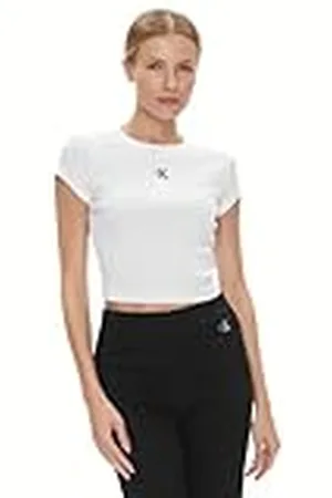Calvin Klein Jeans Ck Rib Baby Tee, Mujer, , 3XL