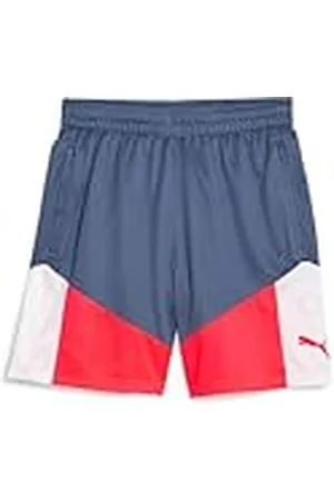 PUMA Individualcup Shorts Pantalones Cortos de Punto, Hombre, Blanco-Azul Tinta, 3XL