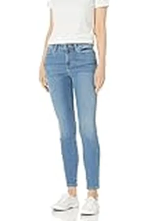 Amazon Pantalón Vaquero Pitillo de Talle Medio Mujer, , 42 Corto