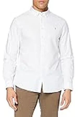 Farah Brewer Cotton Oxford Slim FIT Shirt Camisa, , XS para Hombre