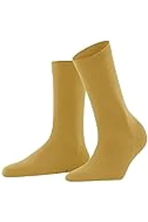 Falke Softmerino W So Lana de Color Liso, 1 par Calcetines, 5 Denier, Amarillo Brass 1216, 41-42 para Mujer