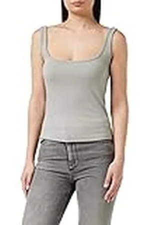 Urban classics Ladies Wide Neck Top, Camiseta Deportiva De Tirantes Mujer, , L