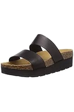 Pieces® PS Tayly Leather Sandal Black, Sandalias de cuña Abiertas Mujer, , 36 EU
