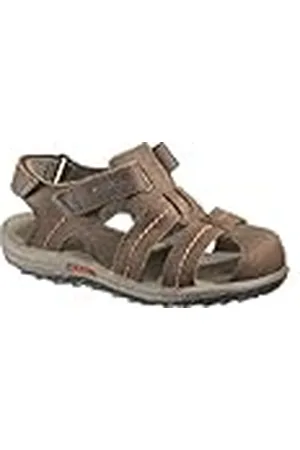 Merrell メラント Sidekick Deck Kids J96501_Marron (Dark Earth) - Sandalias de Vestir de Cuero para niños, Color marrón, Talla 30