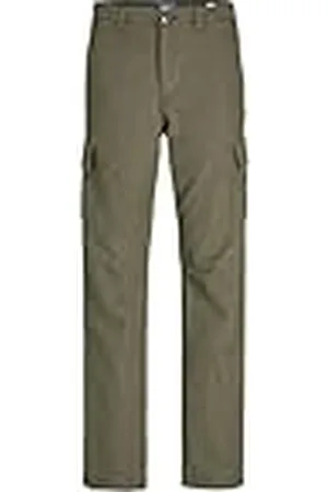 JACK & JONES JUNIOR JPSTKANE JJBARKLEY Cargo Pant Moda juvenil, Pantalones Tipo Cargo Niños, Olive Night
