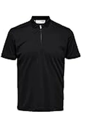SELECTED Slhfave Zip SS Polo, , XXL para Hombre