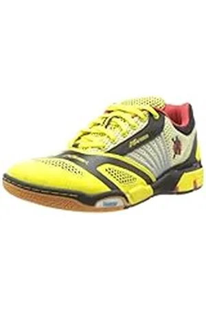 Kempa Hurricane 200846901 - Zapatillas de balonmano unisex, Amarillo (Gelb (gelb/schwarz/rot gelb/schwarz/rot)), 43