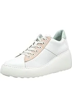 Fly London Delf580fly, Zapatillas Mujer, Blanco Nude Menta, 42 EU