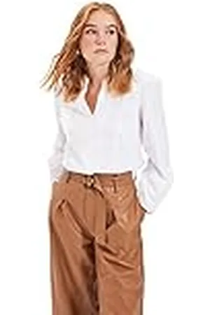 Trendyol Camisa Tejida con Cuello básico de Ajuste Regular para Mujer, , 38