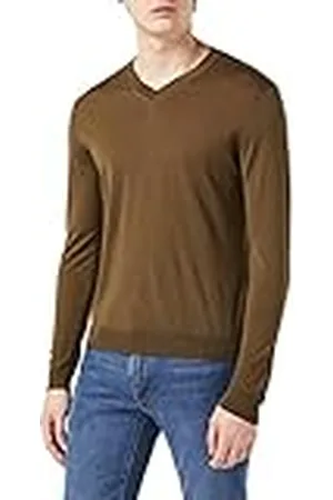 Falke Camiseta de Manga Larga para Hombre con Cuello en V