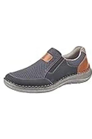 Rieker 03053-14, Mocasines Hombre, Azul (Pazifik/Atlantis/Amaretto/Staub 14), 42 EU
