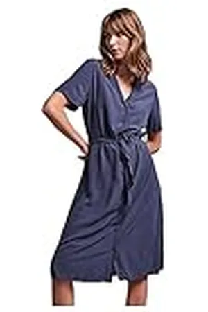 Pieces® Pcolivia SS Dress Noos BC-Vestido Midi, Ombre Blue, XS para Mujer