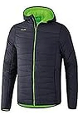 Erima GmbH 9060702 Chaqueta, Unisex niños, Gris Oscuro/Verde (Gecko), 140