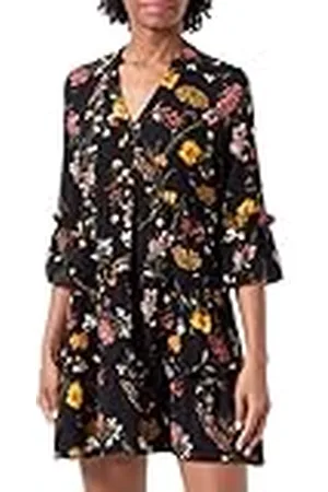 VERO MODA Vmeasy Joy Wvn Ga-Vestido Corto de 3/4 Verano, /AOP: Vicka, XS para Mujer