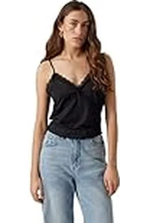VERO MODA Vmditte Singlet Crop Top Jrs Noos, , XL para Mujer