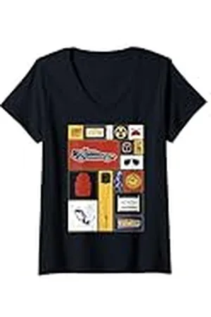 Back To The Future Mujer 35th Aniversary Icon Panels Camiseta Cuello V