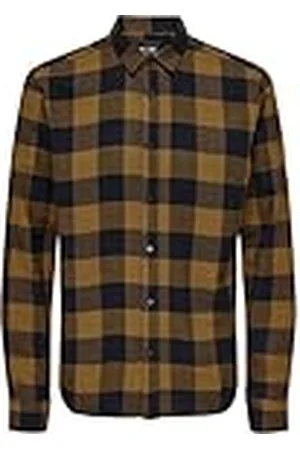 Only & Sons Onsgudmund LS Checked Shirt Noos Camisa, , S Hombres